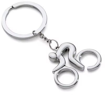 New Age Devi - Metalen wielrenner sleutelhanger - 85 cm lengte - 4 cm breedte
