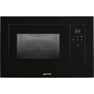 SMEG Inbouw Magnetron Magnetron, Linea, Inbouw, Magnetron met grill, Zwart