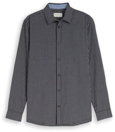 Tom Tailor - Regular fit overhemd met ruitjesmotief - Maat XXXL - navy small check