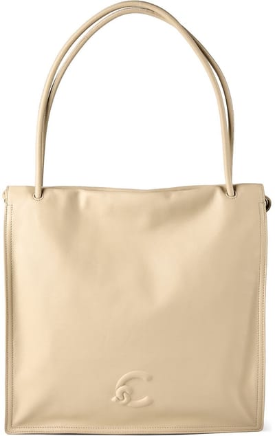 COCCINELLE Leren schoudertas Dulse Shoulderbag Sandshell beige