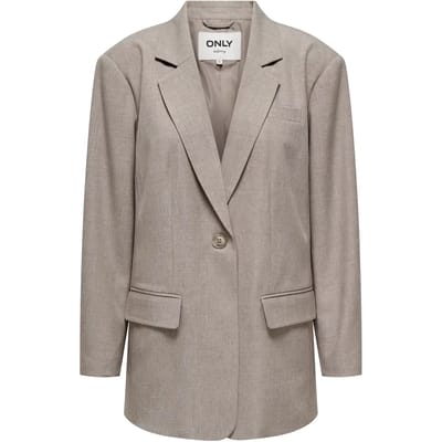 Relaxed Fit longblazer met 1-knoops sluiting model 'LINDA'