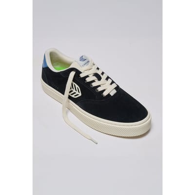 Cariuma Naioca Black Suede Ivory Logo Washed Blue Sneaker Größe: 36.5 | Trainers Outlet | Unisex | Schwarz