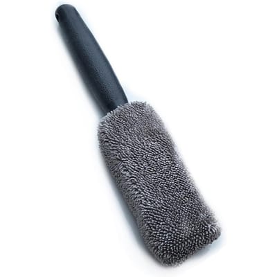 Brosse de Nettoyage pour Roues de Voiture Microfibre Manche Long Douce Réutilisable Outil de Nettoyage Jantes Pneus pour Atelier de Lavage de Voitures Gray gray