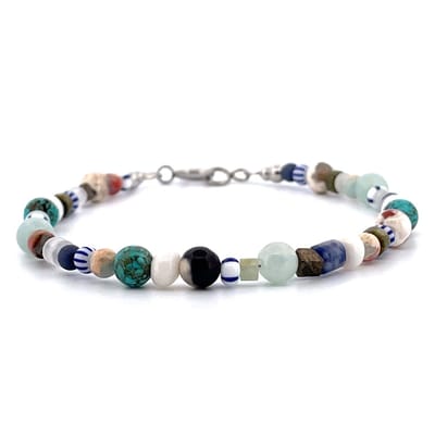 IbizaMen - heren armband - color mix - 4-6mm - 21cm