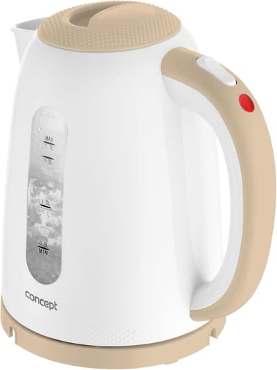 Elektrische Waterkoker - Kookapparaat - Snel Water Koken - 360 graden voet - 17 Liter - Beige