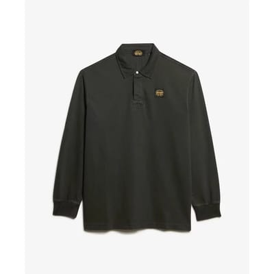 Superdry - Rugbyshirt met lange mouwen en contrasterend stiksel - Heren - Tops