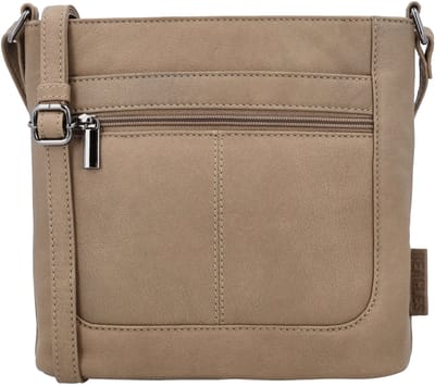 Beagles Benidorm Schoudertas - Crossbody - Dames - Tas - Klassiek - Praktisch - Leren Dames Tas - Taupe