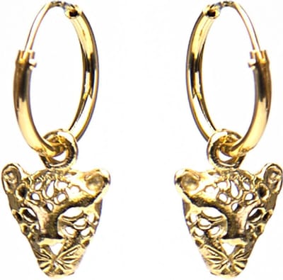 Karma Hoops M1984 -Goldplated Oorringen Panther