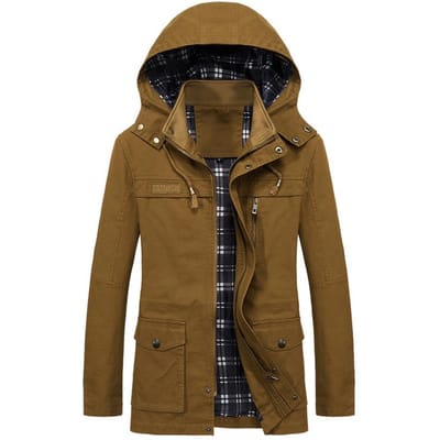 Herfst en Winter Nieuwe Heren Casual Koreaanse Stijl Jas Pure Katoen Gewassen Los Grote Maat Windjack Jas Trendy 5XL black