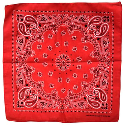 Fako Fashion - Boerenzakdoek Rood - Bandana Rood - Zakdoek Rood - 5 Stuks