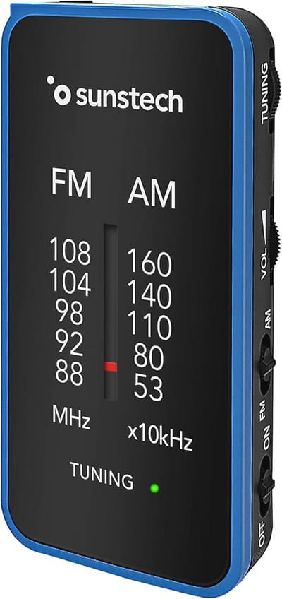 Draagbare multiband FM-radio - Compact, analoog en eenvoudig in gebruik