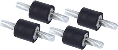 Set van 4 Rubber Vibration Retainers M3 8 x 8 - Rubber Bescherming tegen Trillingen met Schroeven voor Stabiliteit en Geluidsdemping