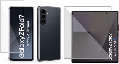 ChiGuard Hoesje & Screenprotector geschikt voor Samsung Galaxy Z Fold 7 Hoesje Screenprotector - Shock Proof Case - Transparant