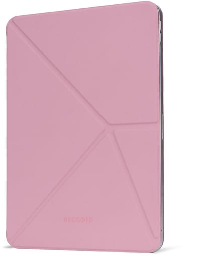 DECODED Siliconen Slim Folio Case voor iPad 10e Generatie 10,9 Inch - iPad Hoes - Beschermhoes met Standfunctie, Auto Wake/Sleep, Magneetsluiting en Microvezel Voering - Roze