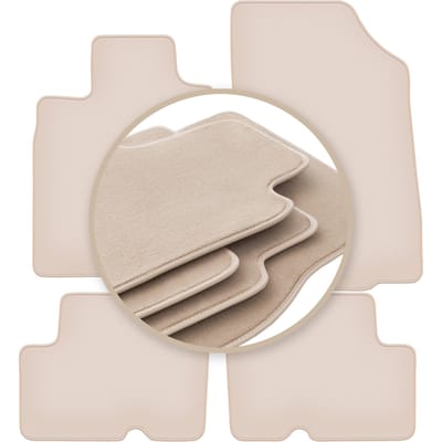 PREMIUM beige vloermatten voor: Dacia Logan II sedan, stationwagen 2012-