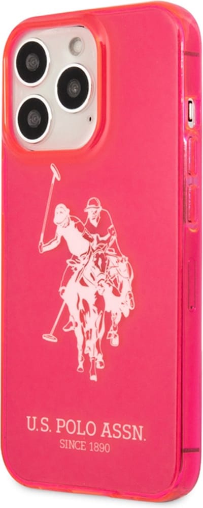 U.S. POLO ASSN., Hoesje geschikt voor iPhone 13 Pro - Big Horse Series Elegant, Roze