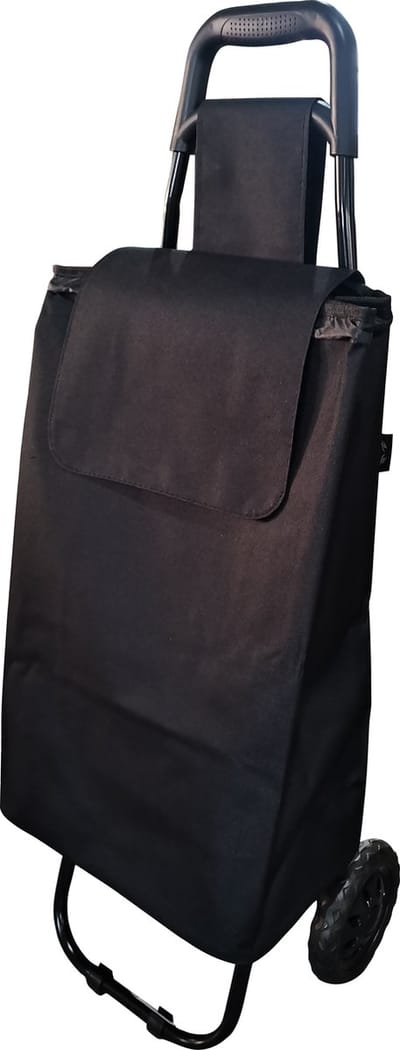 Medmotion® Boodschappentrolley / boodschappenwagen Met Wielen – Max 20kg - Basic Zwart