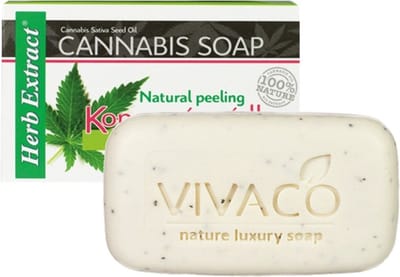 Herb Extract® Cannabis Zeep - 100g - Werkt effectief om huidaandoeningen zoals - acné - psoriasis te verminderen