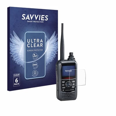 Savvies - Screenprotector voor Icom IC-R15 - Folie Beschermfolie transparant 6 Stuks