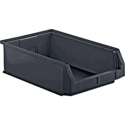 Magazijnbak LF 531 SSI Schäfer- gerecycleerd kunststof - L 500 x B 312 x H 145 mm - 16,5 l - ijzergrijs - 14 stuks