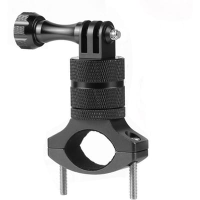 Support de Guidon pour Caméra de Vélo pour DJI Hero Alliage d'Aluminium Support de Fixation pour Caméra de Vélo Pince Noir black