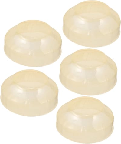 Detectorkappen 5-pack - Alarm Afdekplaten - Sensor Beschermen - Eenvoudige Installatie - 4 cm Hoog - Lichtbruin