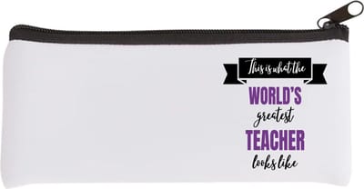 Akyol - greatest teacher looks like Etui - Leraar - beste leraar - school - verjaardagscadeau - afscheidscadeau - kado - gift - geschenk - 20 bij 9 cm