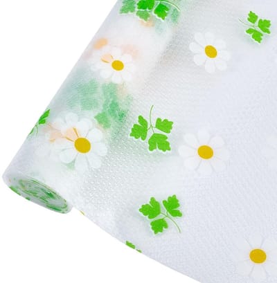 Dailygoods- Kastlade-inzet 30 cm - Antislip - Waterdicht - Plankinlegzolen - Madeliefjespatroon - Kunststof - Plankinleg
