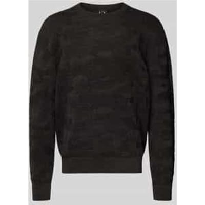 Gebreide pullover met ribboorden
