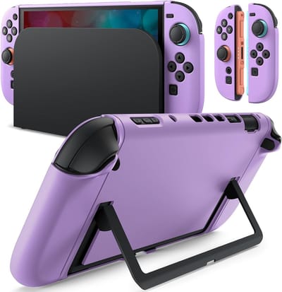 Dunne Dockbare Hoes voor Nintendo Switch 2 (2025) 7.9 Inch, Zachte TPU Grip, Matte PC Achterkant, Krasbestendig en Verwijderbare Joy-Con Bescherming