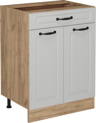 Vicco R-Line Keukenonderkast – 60 cm met lade, zonder werkblad Wit Landhuis