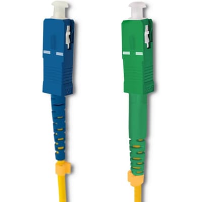 Qoltec Glasvezel Patchcord SC/APC-SC/UPC |   Singlemode |   9/125 |   G652D |   Simplex |   0,5m
