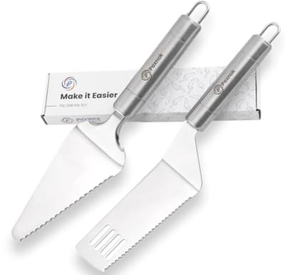 11 inch RVS Snij- en Serveer Set met Spatel en Taartserver