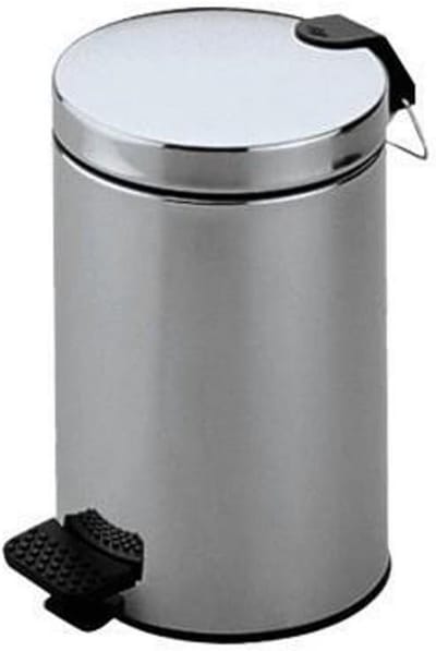 Universele Staande Afvalemmer met Deksel en Pedaal 5 Liter Aluminium