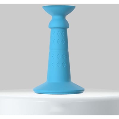 Dempen Niet-ponsdeur Achterbevestiging Siliconen deurstoppers Verborgen deurhouder Deurstopper Muurbeschermer Deurzuignap blauw