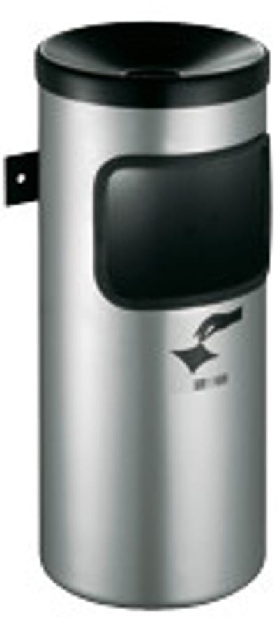 TKG veiligheidswandasbak Ø180xH410mm silverf.wand model - 360042
