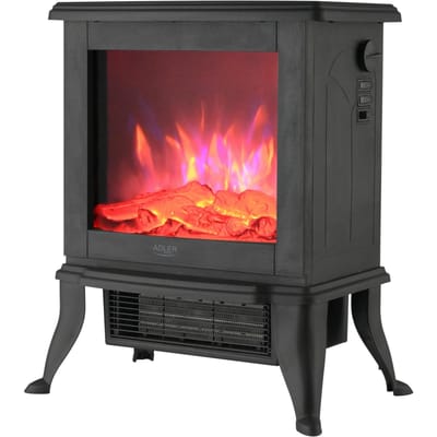 Elektrische kachel open haard elektrische ventilator 2 verwarmingsmogens 2 niveaus opblazen verstelbare 3D-vlamthermostaat