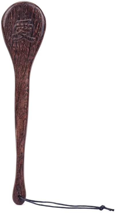Liebe Seele - Premium Houten Paddle - Wengé Hout - Lepelvormig 愛 - Gepassioneerde toewijdingen