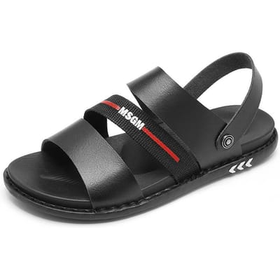 Plus Size Alles-Match Casual Strand Schoenen Zomer Mode Outdoor Dubbel Gebruik Mode Sandalen 45 zwart