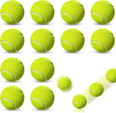 12x Tennisballen Conventioneel Groen - Geschikt voor Training, Beginners en Hondenspeelgoed