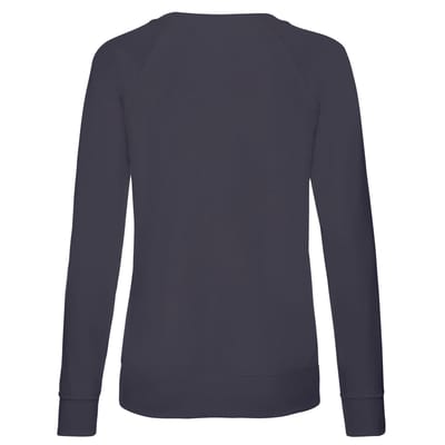 Fruit of the Loom Dames/Dames Lichtgewicht Lady Fit Raglan Sweatshirt (Deep Navy)