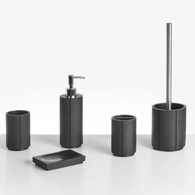 HUALLAGA - Badkameraccessoireset - Zwart - Polyresin
