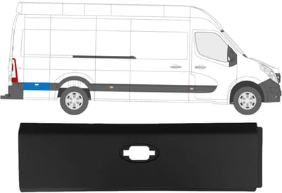 Zijlijst sierlijst voor Opel Movano 2010-2021 / Rechts