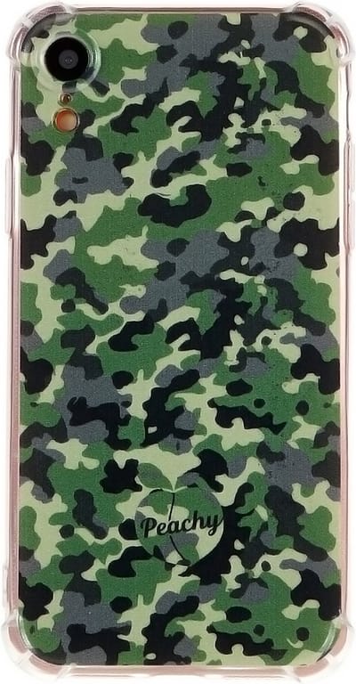 Peachy Leger Camouflage Survivor TPU hoesje geschikt voor iPhone XR - Army Groen