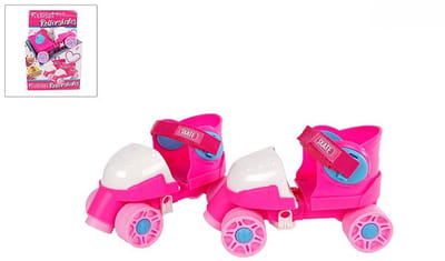 Mijn Eerste Rolschaatsen Maat 24-30 - Roze Rolschaatsen Verstelbaar Meisjes