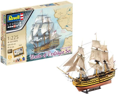 Revell Modelbouwpakket Militaire voertuigen - 05767 Battle of Trafalgar - Gift Set Plastic - 1:225 - Modelbouw