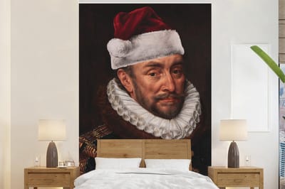 Behang - Fotobehang Willem van Oranje - Adriaen Thomasz - Kerst - Breedte 170 cm x hoogte 260 cm
