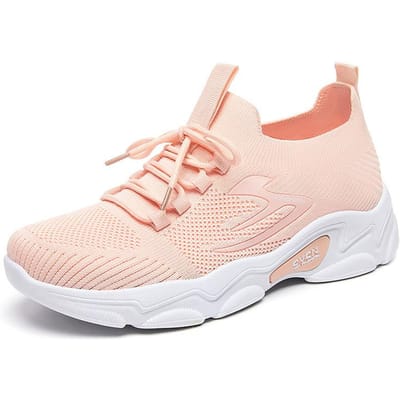 Damesschoenen Nieuwe damesschoenen Nieuwe casual schoenen Mode hardloopschoenen Vliegweefsel Ademende sneaker Damesschoenen 41 white