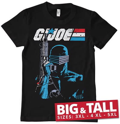 G.I. Joe Snake Eyes Close-up T-shirt voor grote maten