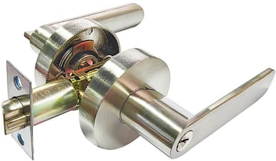 Dailygoods- Deurslot Aluminium - Verstelbare Grendel 60/70mm - Cilinderslot Messing - Privacy Deurslot - Corrosiebestendig - Geschikt voor Deurdikte 35-45mm - Deurklink